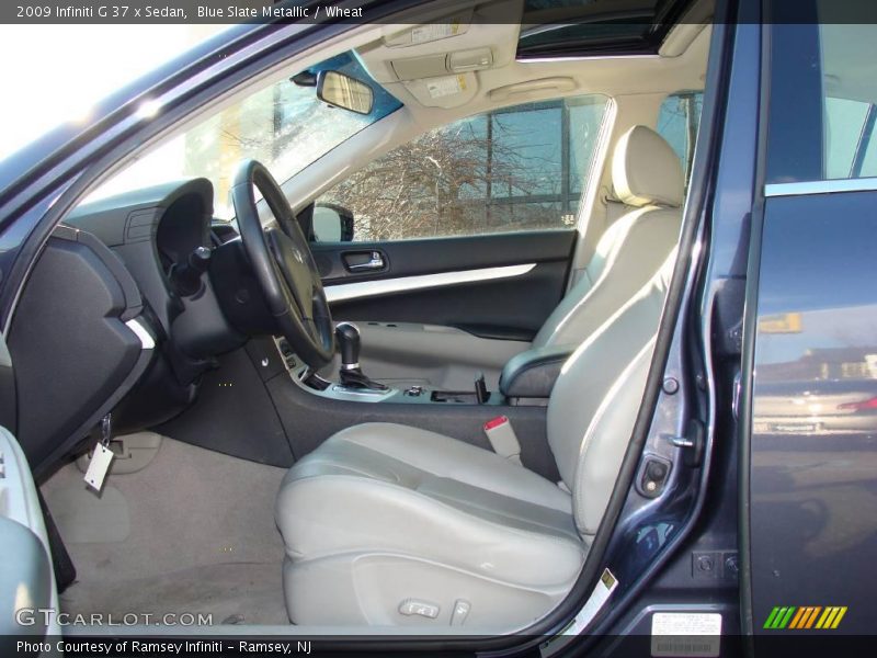 Blue Slate Metallic / Wheat 2009 Infiniti G 37 x Sedan