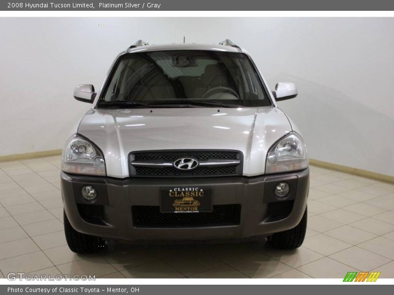 Platinum Silver / Gray 2008 Hyundai Tucson Limited
