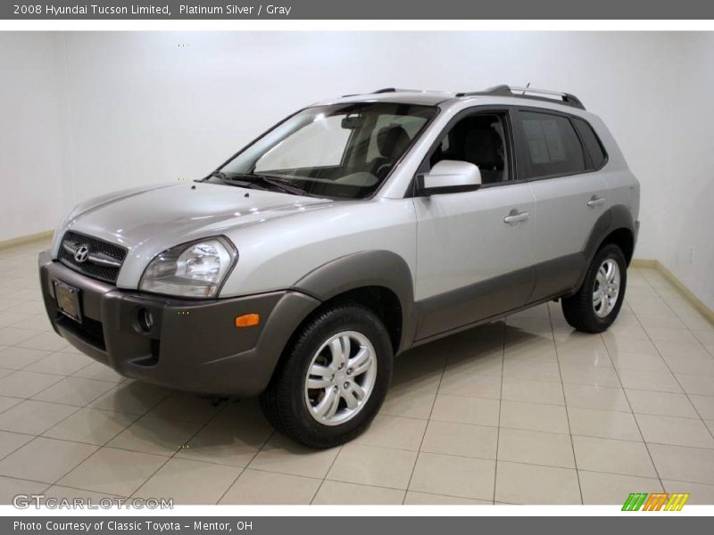 Platinum Silver / Gray 2008 Hyundai Tucson Limited