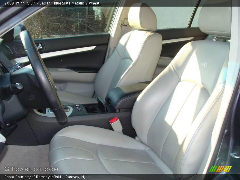 Blue Slate Metallic / Wheat 2009 Infiniti G 37 x Sedan