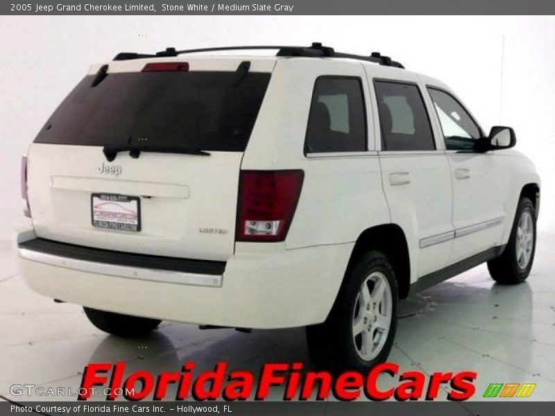 Stone White / Medium Slate Gray 2005 Jeep Grand Cherokee Limited