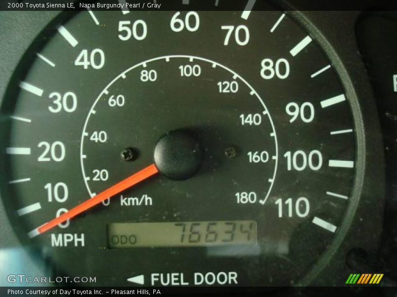 Napa Burgundy Pearl / Gray 2000 Toyota Sienna LE