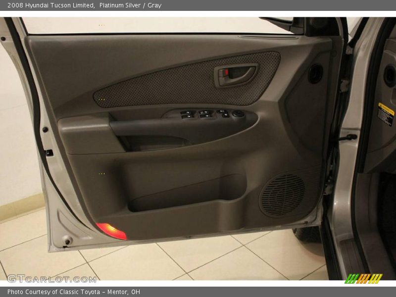 Platinum Silver / Gray 2008 Hyundai Tucson Limited