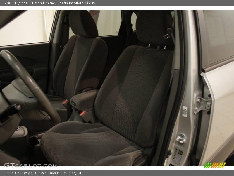 Platinum Silver / Gray 2008 Hyundai Tucson Limited