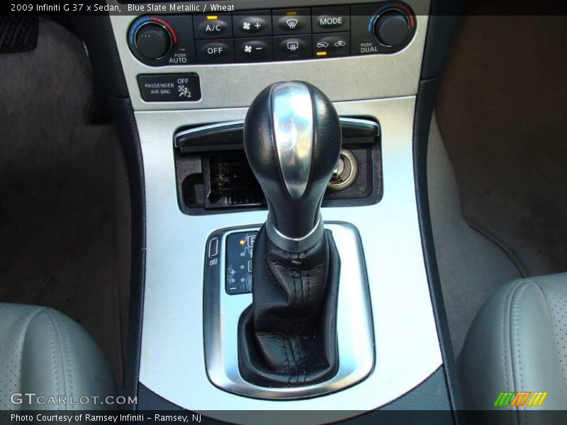 Blue Slate Metallic / Wheat 2009 Infiniti G 37 x Sedan