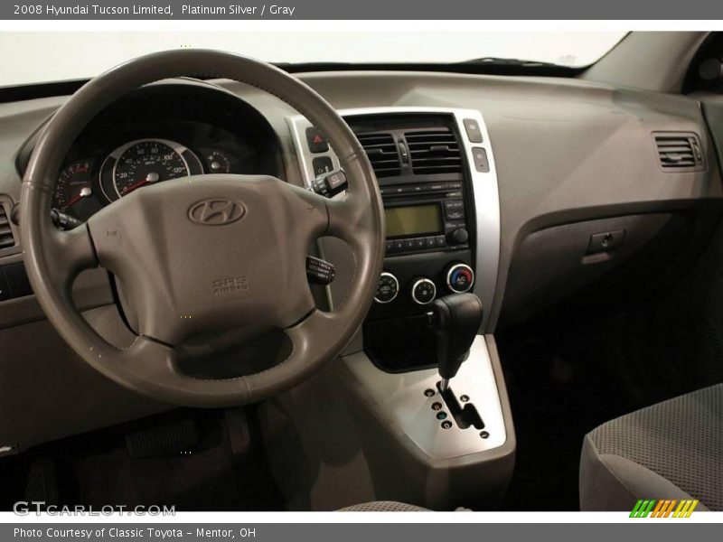 Platinum Silver / Gray 2008 Hyundai Tucson Limited