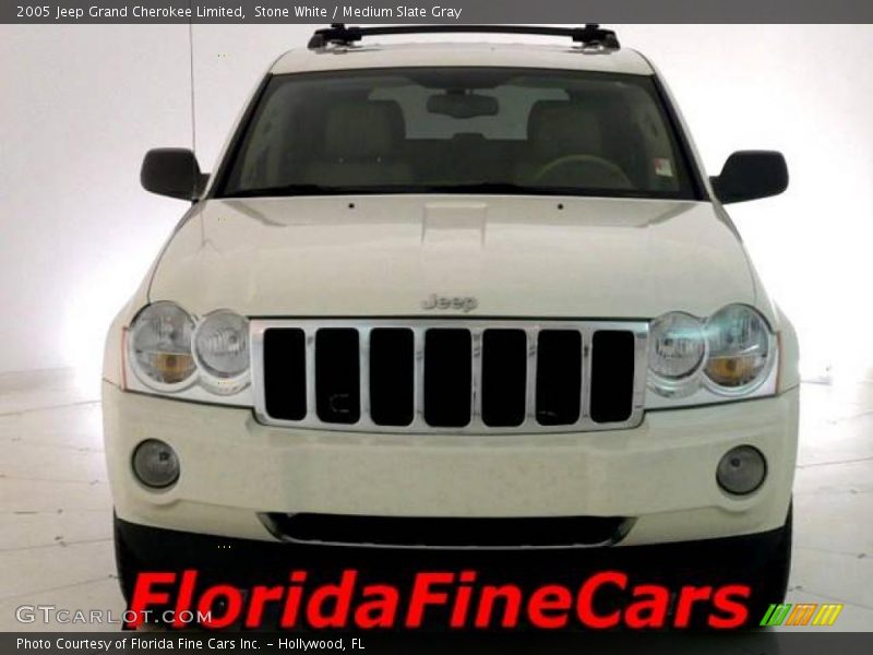Stone White / Medium Slate Gray 2005 Jeep Grand Cherokee Limited