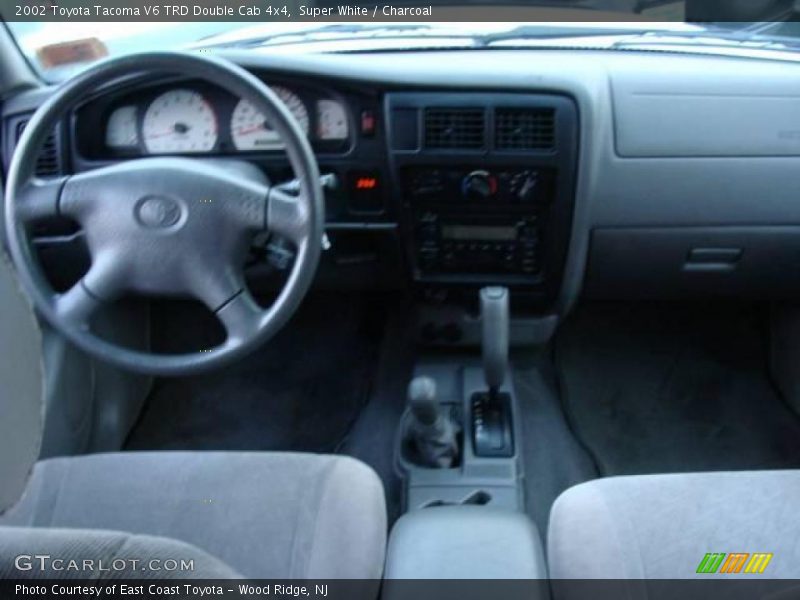 Super White / Charcoal 2002 Toyota Tacoma V6 TRD Double Cab 4x4