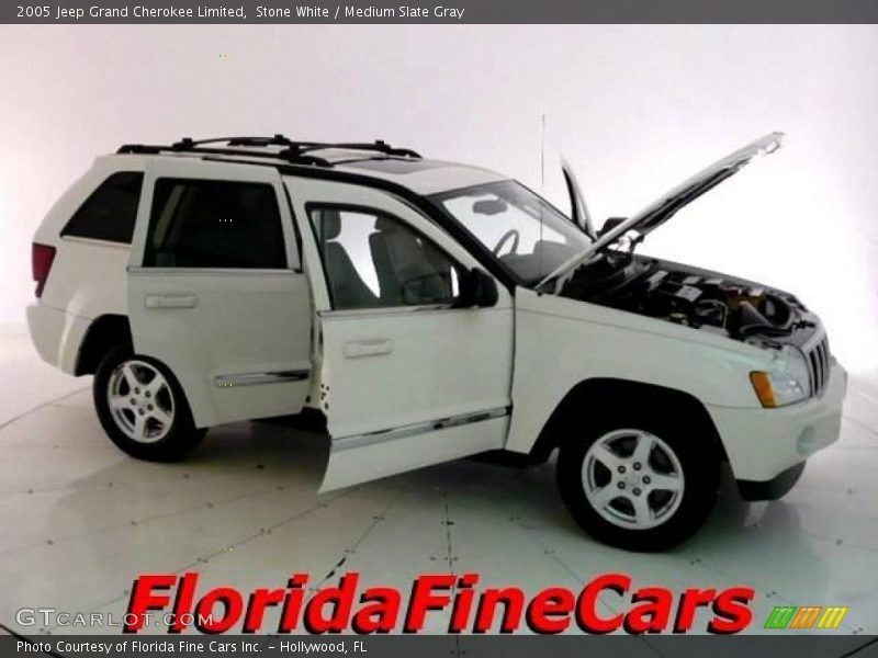Stone White / Medium Slate Gray 2005 Jeep Grand Cherokee Limited