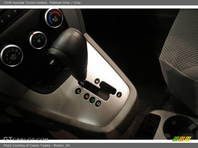 Platinum Silver / Gray 2008 Hyundai Tucson Limited