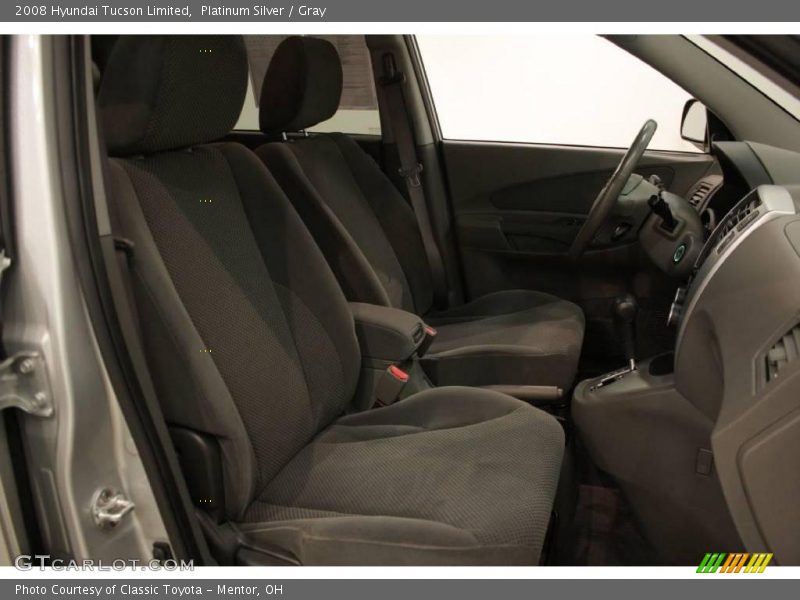 Platinum Silver / Gray 2008 Hyundai Tucson Limited
