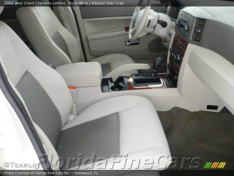 Stone White / Medium Slate Gray 2005 Jeep Grand Cherokee Limited