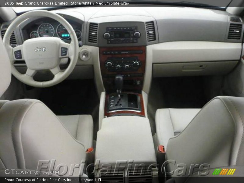 Stone White / Medium Slate Gray 2005 Jeep Grand Cherokee Limited