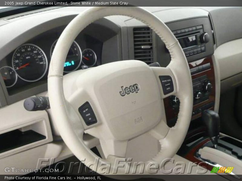 Stone White / Medium Slate Gray 2005 Jeep Grand Cherokee Limited