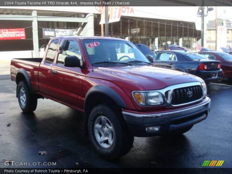 Impulse Red Pearl / Charcoal 2004 Toyota Tacoma V6 TRD Xtracab 4x4