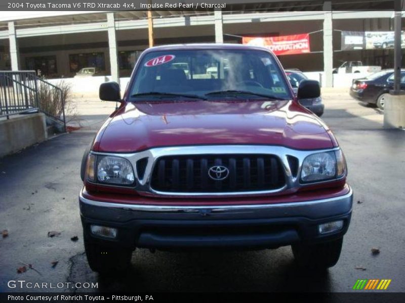 Impulse Red Pearl / Charcoal 2004 Toyota Tacoma V6 TRD Xtracab 4x4