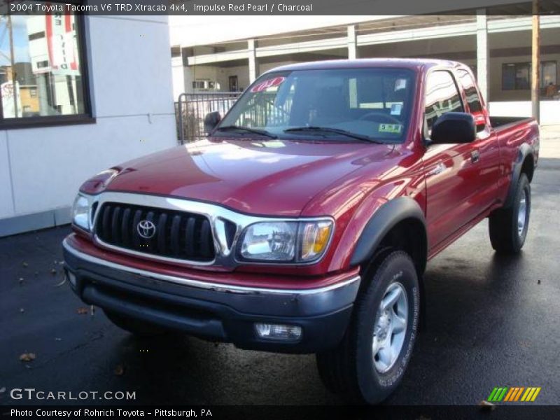 Impulse Red Pearl / Charcoal 2004 Toyota Tacoma V6 TRD Xtracab 4x4