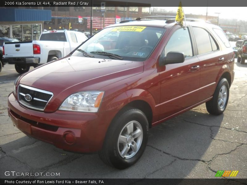 Radiant Red / Gray 2006 Kia Sorento LX 4x4