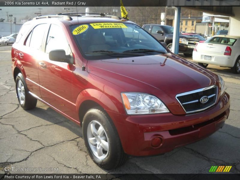 Radiant Red / Gray 2006 Kia Sorento LX 4x4