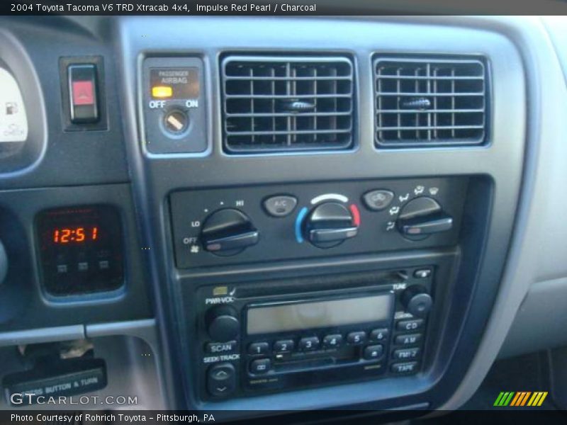 Impulse Red Pearl / Charcoal 2004 Toyota Tacoma V6 TRD Xtracab 4x4