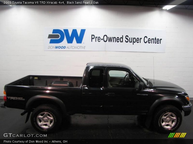 Black Sand Pearl / Oak 2003 Toyota Tacoma V6 TRD Xtracab 4x4
