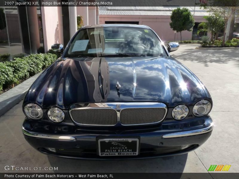 Indigo Blue Metallic / Champagne/Mocha 2007 Jaguar XJ XJ8