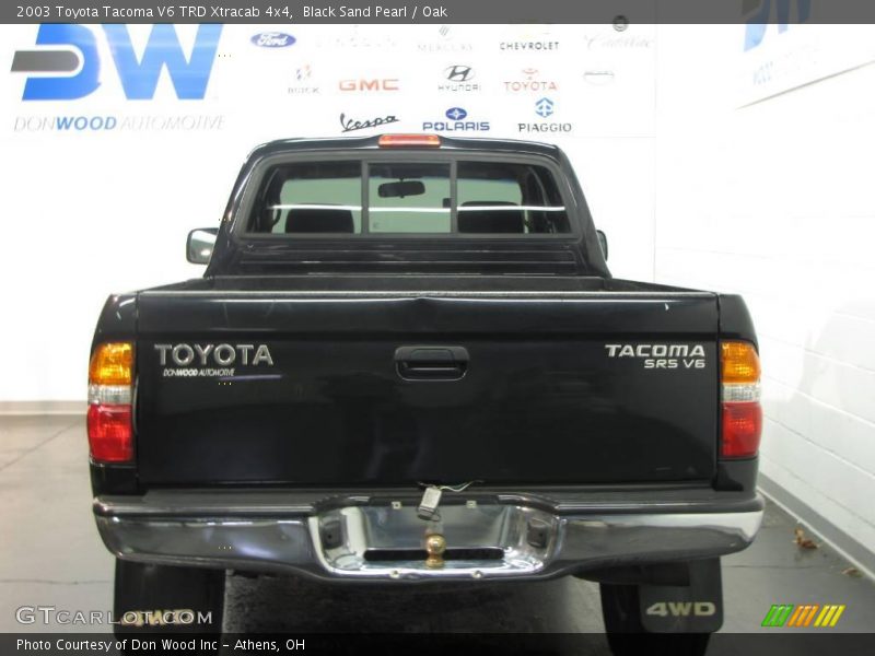 Black Sand Pearl / Oak 2003 Toyota Tacoma V6 TRD Xtracab 4x4
