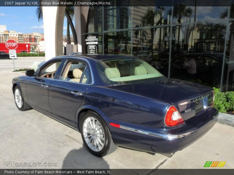 Indigo Blue Metallic / Champagne/Mocha 2007 Jaguar XJ XJ8