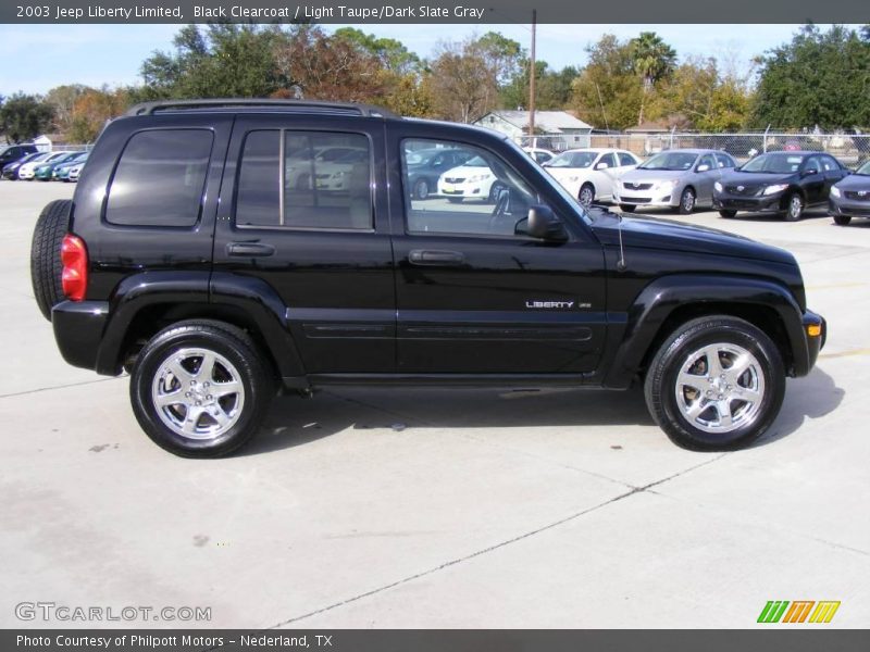 Black Clearcoat / Light Taupe/Dark Slate Gray 2003 Jeep Liberty Limited