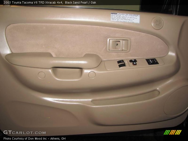 Black Sand Pearl / Oak 2003 Toyota Tacoma V6 TRD Xtracab 4x4