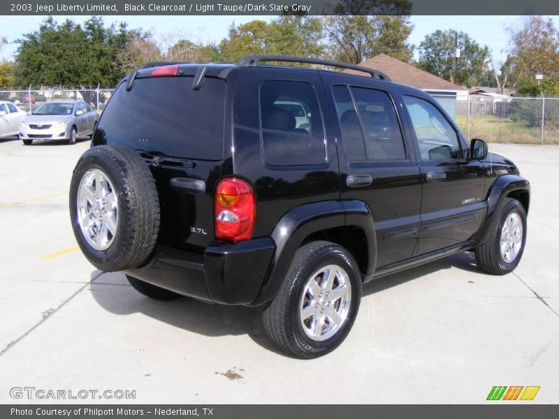 Black Clearcoat / Light Taupe/Dark Slate Gray 2003 Jeep Liberty Limited
