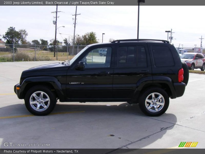 Black Clearcoat / Light Taupe/Dark Slate Gray 2003 Jeep Liberty Limited