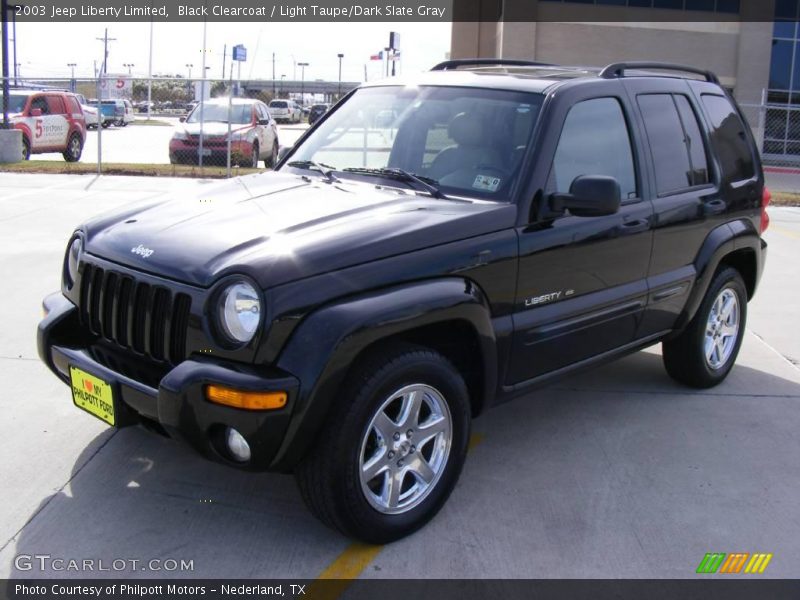 Black Clearcoat / Light Taupe/Dark Slate Gray 2003 Jeep Liberty Limited