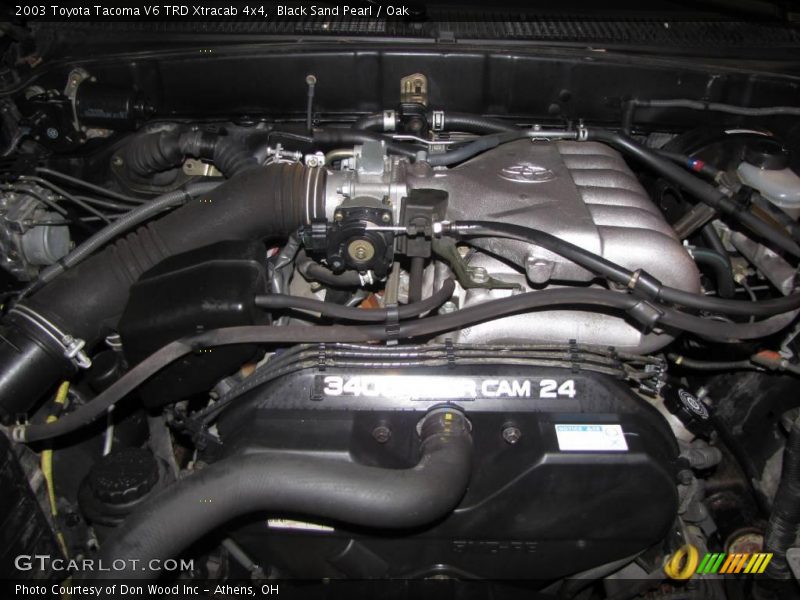 Black Sand Pearl / Oak 2003 Toyota Tacoma V6 TRD Xtracab 4x4