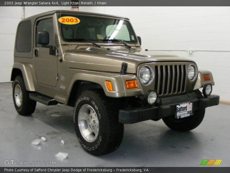 Light Khaki Metallic / Khaki 2003 Jeep Wrangler Sahara 4x4