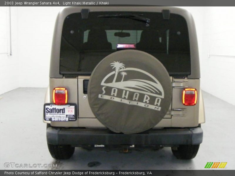 Light Khaki Metallic / Khaki 2003 Jeep Wrangler Sahara 4x4