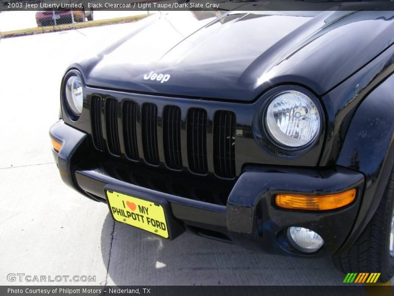 Black Clearcoat / Light Taupe/Dark Slate Gray 2003 Jeep Liberty Limited