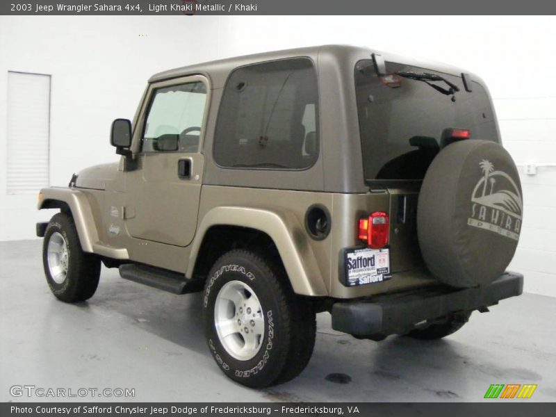 Light Khaki Metallic / Khaki 2003 Jeep Wrangler Sahara 4x4