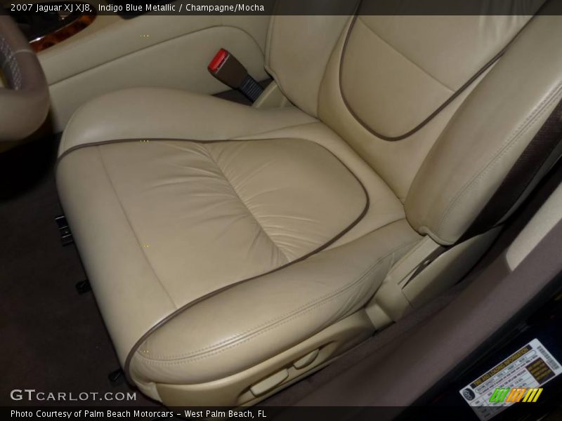 Indigo Blue Metallic / Champagne/Mocha 2007 Jaguar XJ XJ8