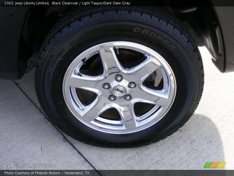Black Clearcoat / Light Taupe/Dark Slate Gray 2003 Jeep Liberty Limited