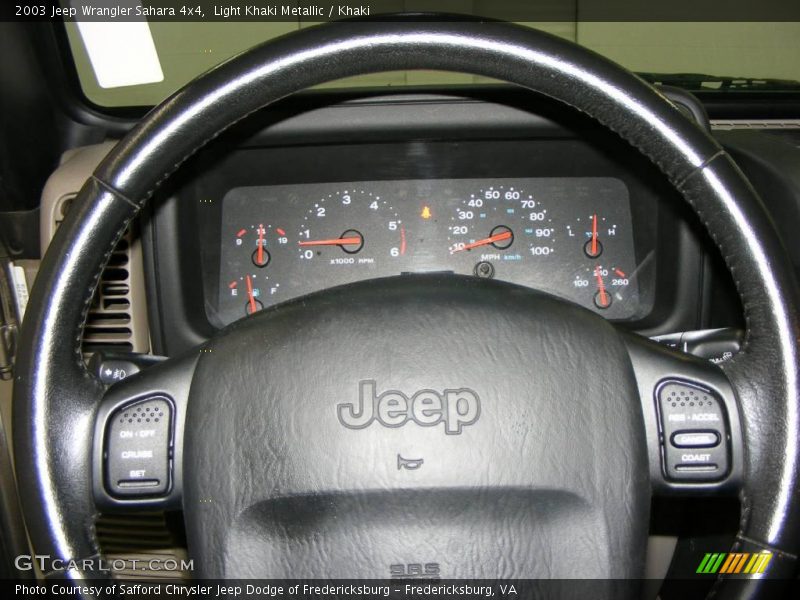 Light Khaki Metallic / Khaki 2003 Jeep Wrangler Sahara 4x4