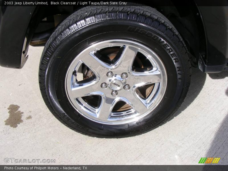 Black Clearcoat / Light Taupe/Dark Slate Gray 2003 Jeep Liberty Limited