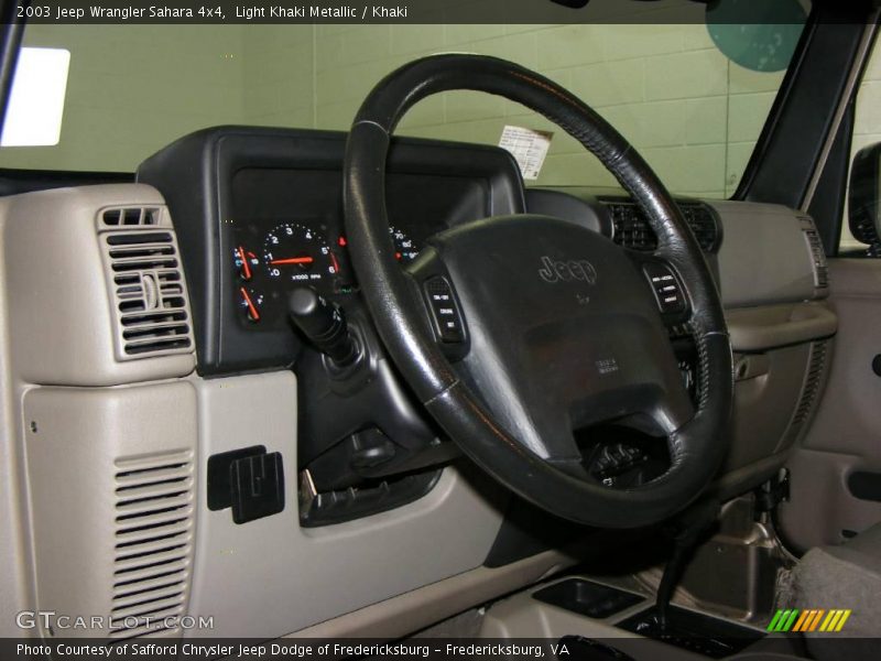 Light Khaki Metallic / Khaki 2003 Jeep Wrangler Sahara 4x4