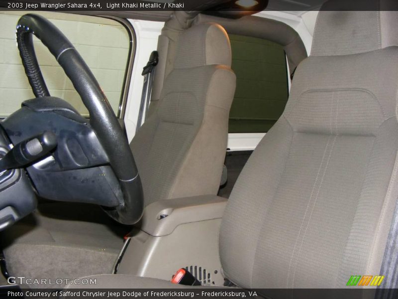 Light Khaki Metallic / Khaki 2003 Jeep Wrangler Sahara 4x4