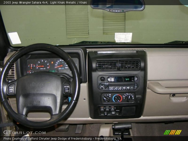 Light Khaki Metallic / Khaki 2003 Jeep Wrangler Sahara 4x4