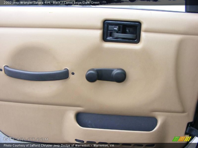 Black / Camel Beige/Dark Green 2002 Jeep Wrangler Sahara 4x4