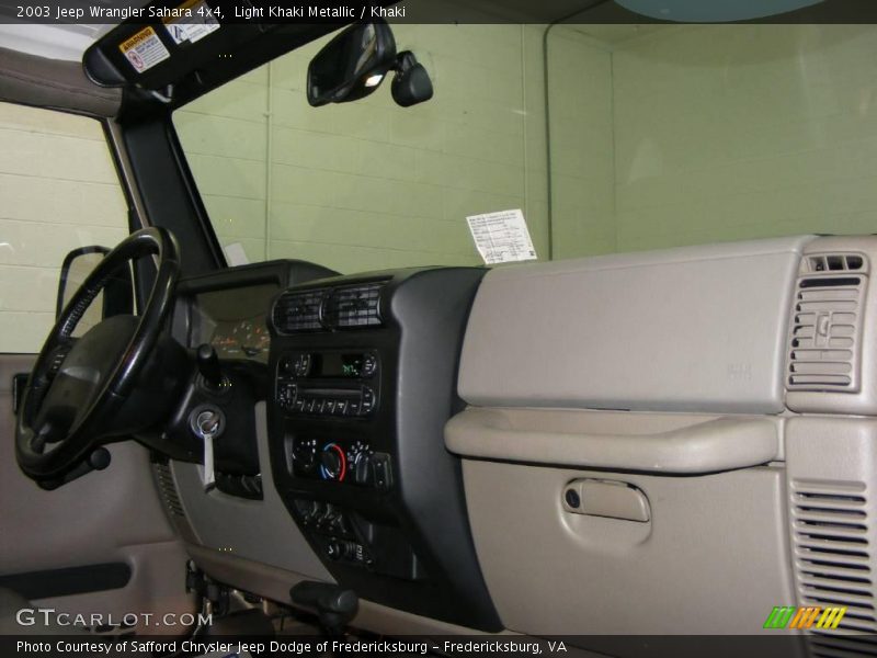 Light Khaki Metallic / Khaki 2003 Jeep Wrangler Sahara 4x4