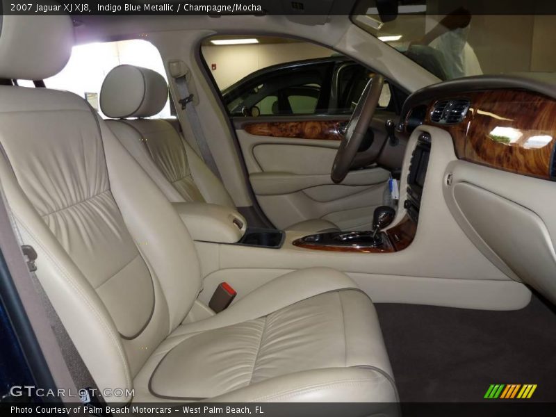 Indigo Blue Metallic / Champagne/Mocha 2007 Jaguar XJ XJ8