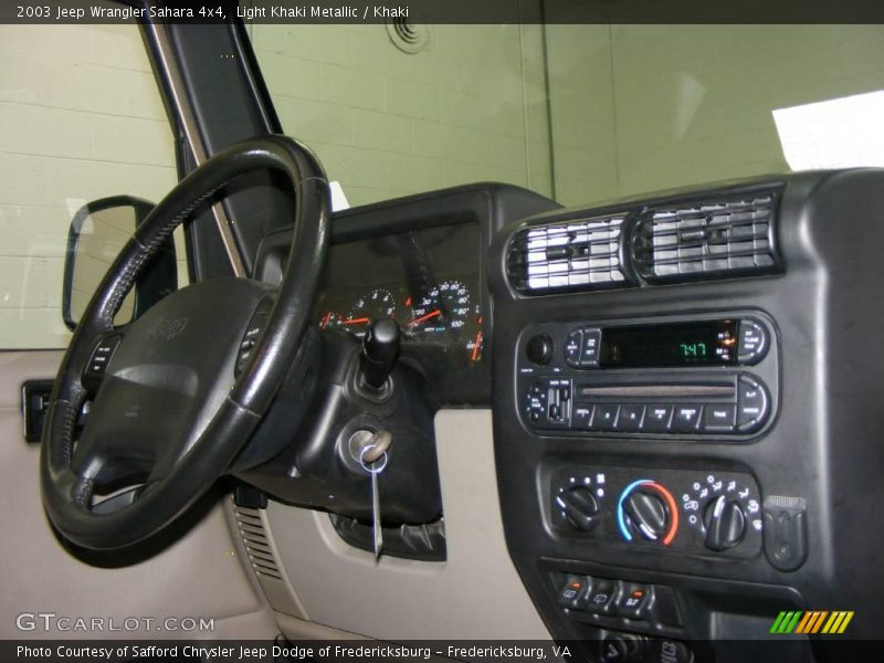 Light Khaki Metallic / Khaki 2003 Jeep Wrangler Sahara 4x4