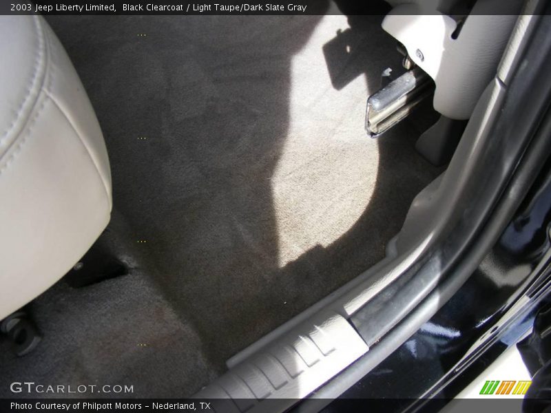 Black Clearcoat / Light Taupe/Dark Slate Gray 2003 Jeep Liberty Limited